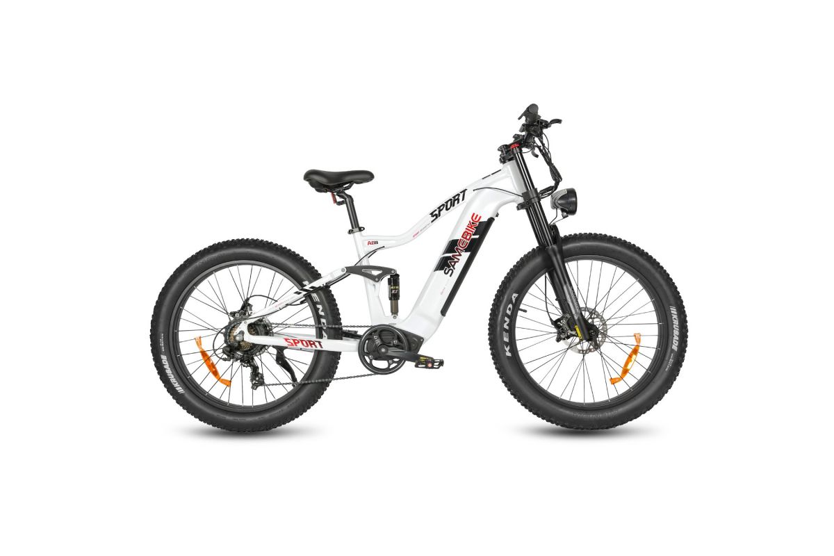 Vélo Electrique Samebike RSA08-II Blanc 1000W 45km/h 48V 17Ah