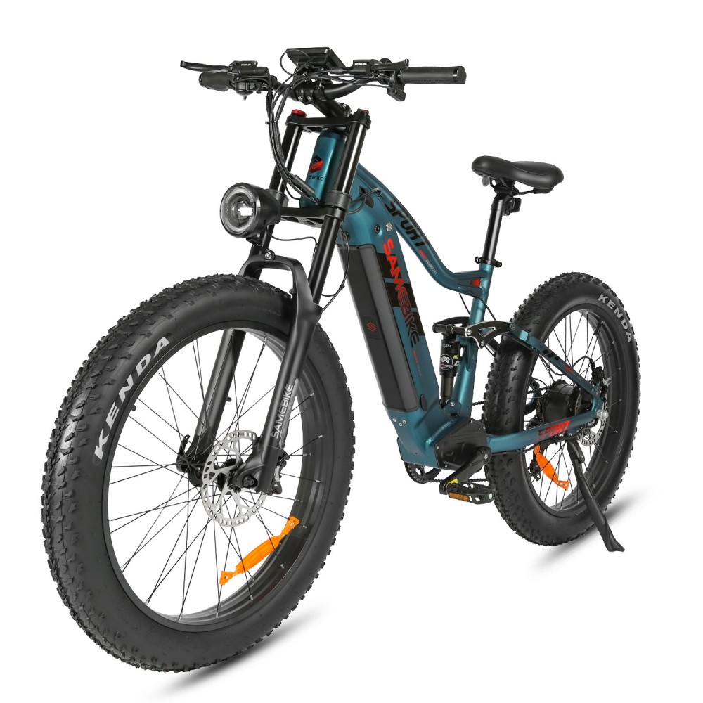 Vélo Electrique Samebike RSA08-II Bleu 1000W 45km/h 48V 17Ah 2