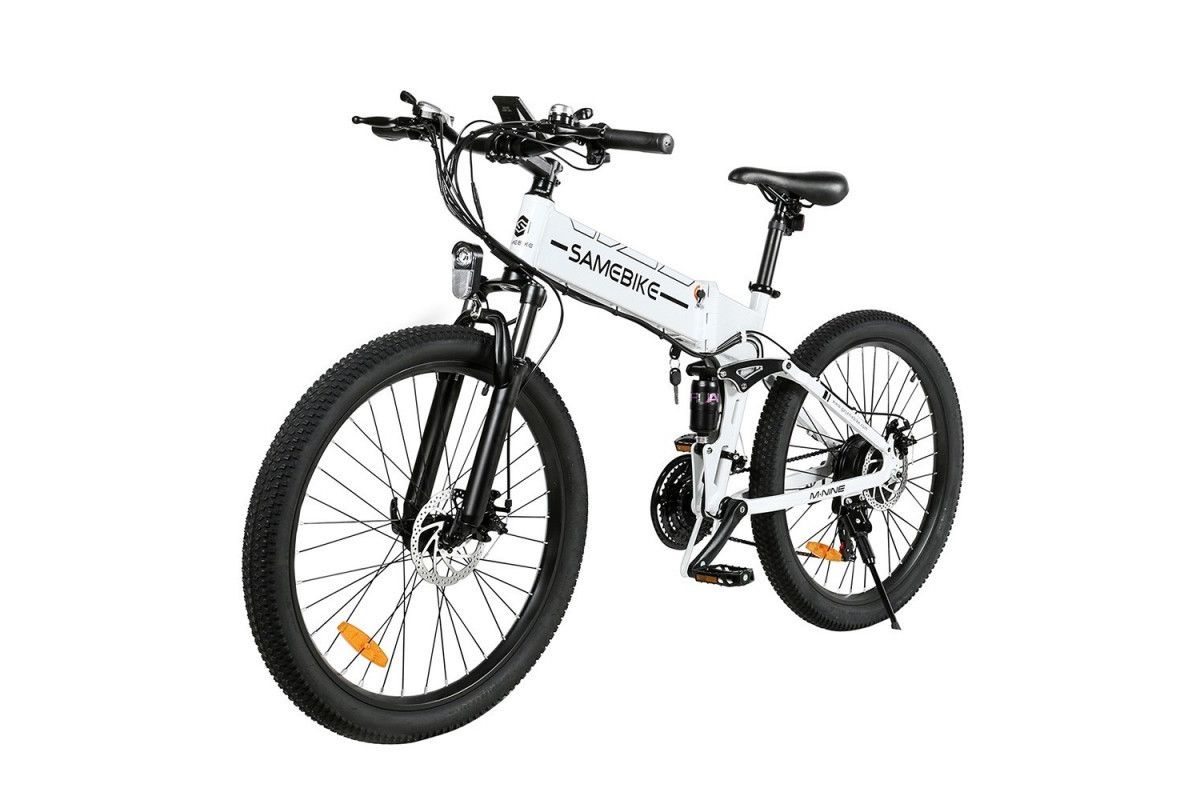 VTT Electrique Pliable SAMEBIKE LO26-II FT 900W BLANC