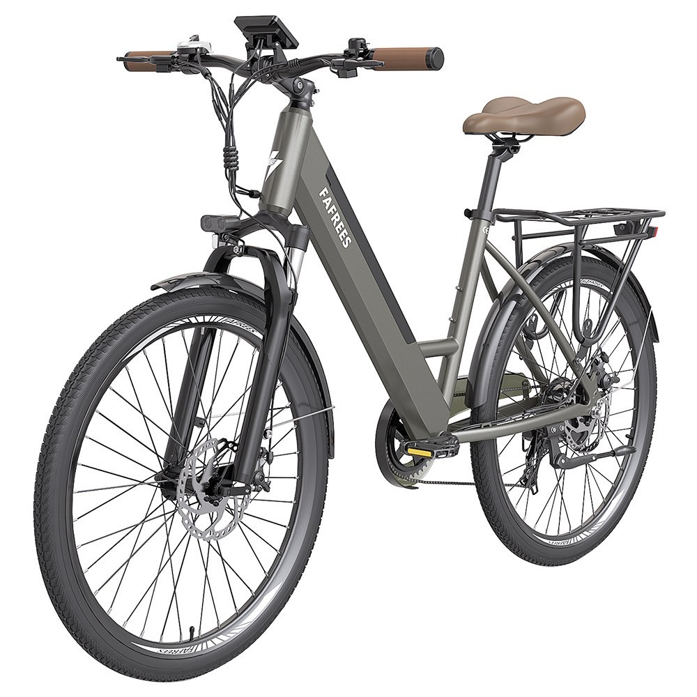 Vélo électrique de ville pas à pas FAFREES F26 Pro 26'' Gris