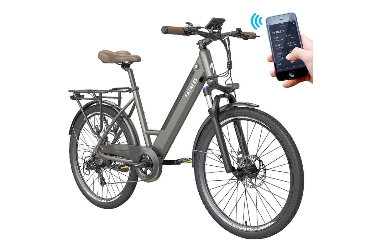 Vélo électrique de ville pas à pas FAFREES F26 Pro 26'' Gris