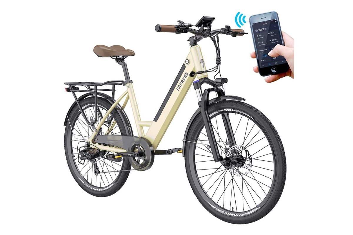 Vélo électrique de ville pas à pas FAFREES F26 Pro 26'' Doré