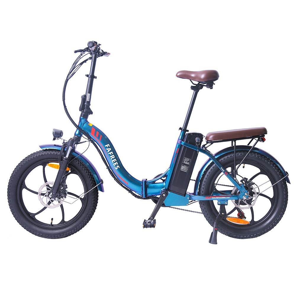 FAFREES F20 Pro Vélo Électrique 20 Pouces 25Km/h 36V 18AH 250W - Bleu Profond