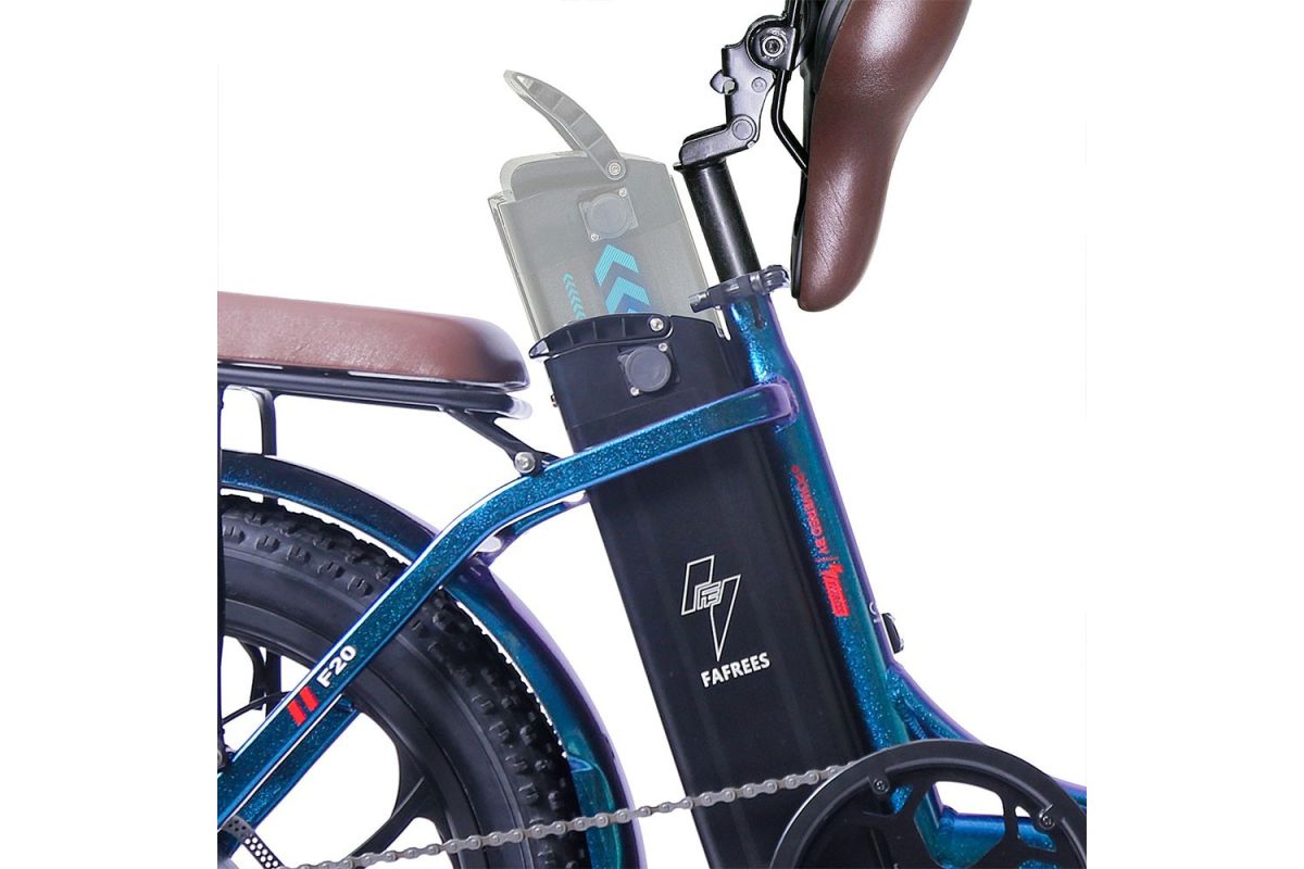 FAFREES F20 Pro Vélo Électrique 20 Pouces 25Km/h 36V 18AH 250W - Bleu Profond