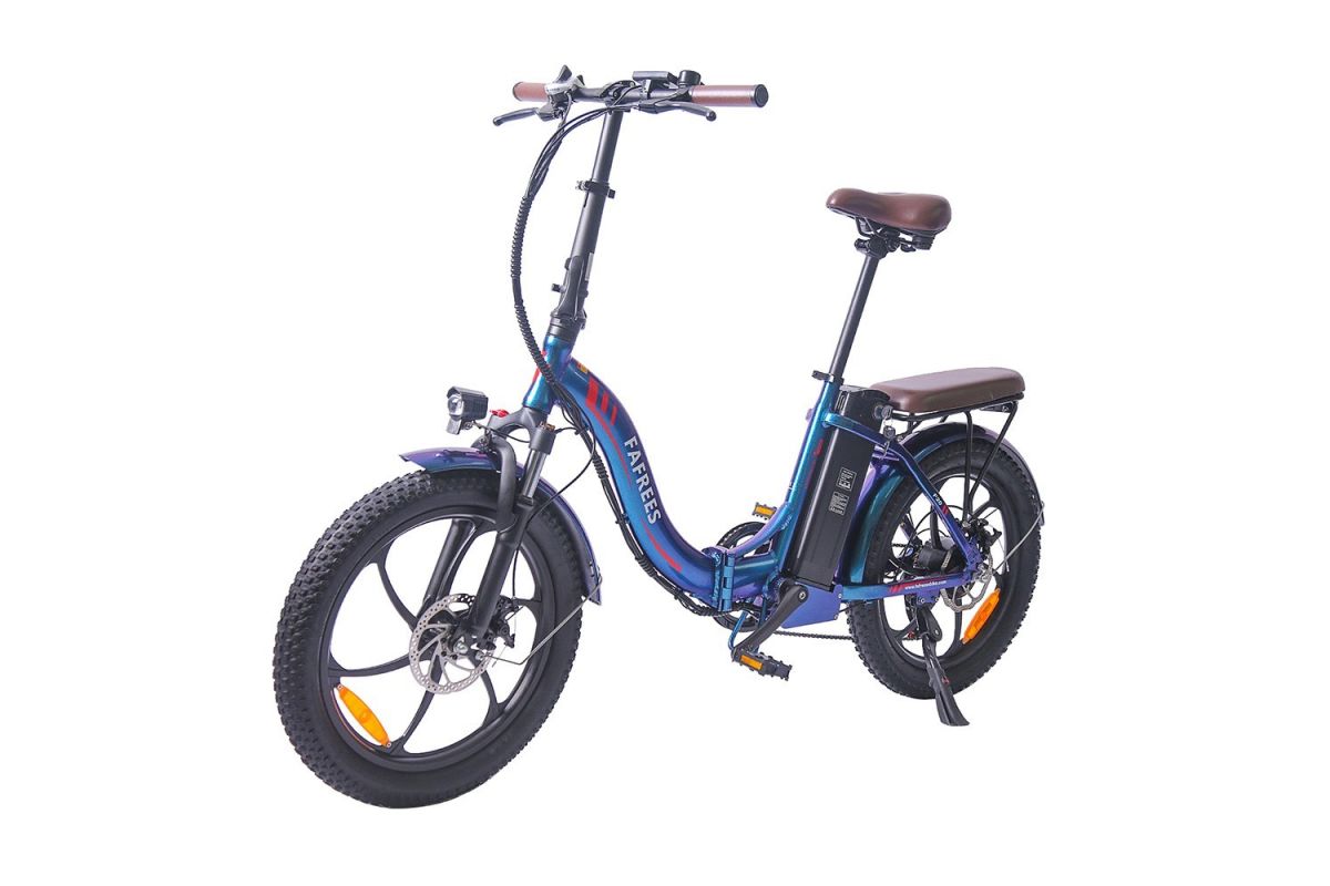 FAFREES F20 Pro Vélo Électrique 20 Pouces 25Km/h 36V 18AH 250W - Bleu Profond