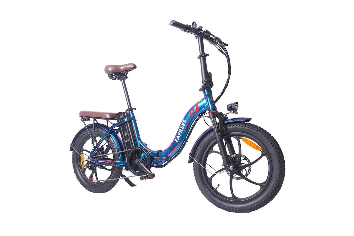 FAFREES F20 Pro Vélo Électrique 20 Pouces 25Km/h 36V 18AH 250W - Bleu Profond
