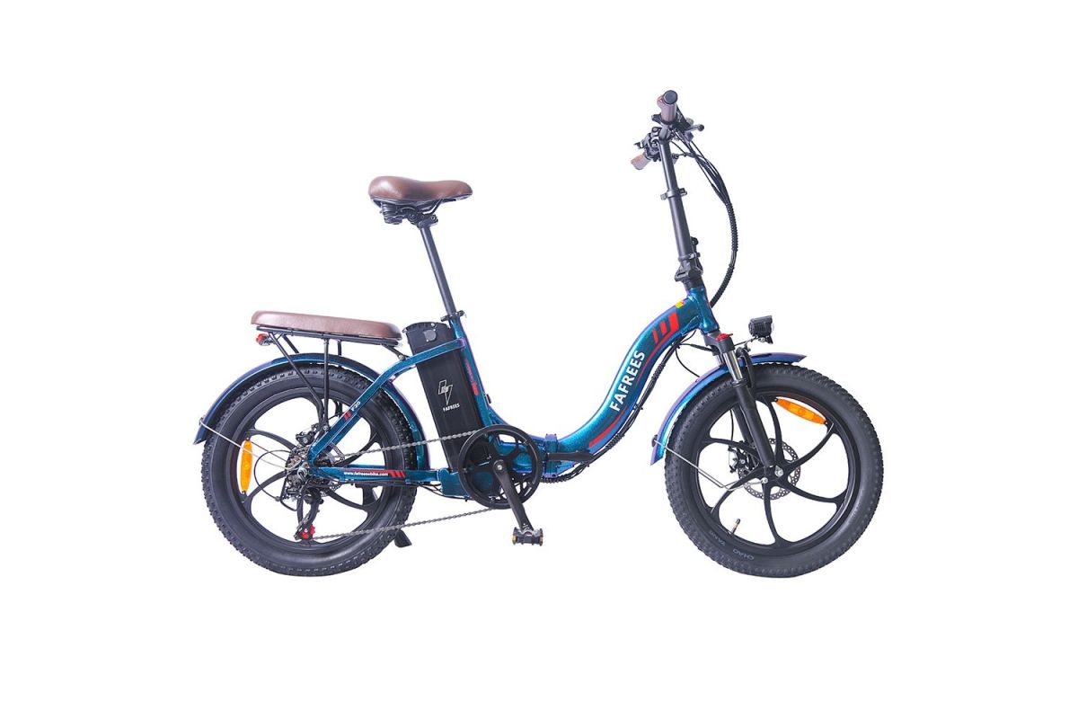 FAFREES F20 Pro Vélo Électrique 20 Pouces 25Km/h 36V 18AH 250W - Bleu Profond