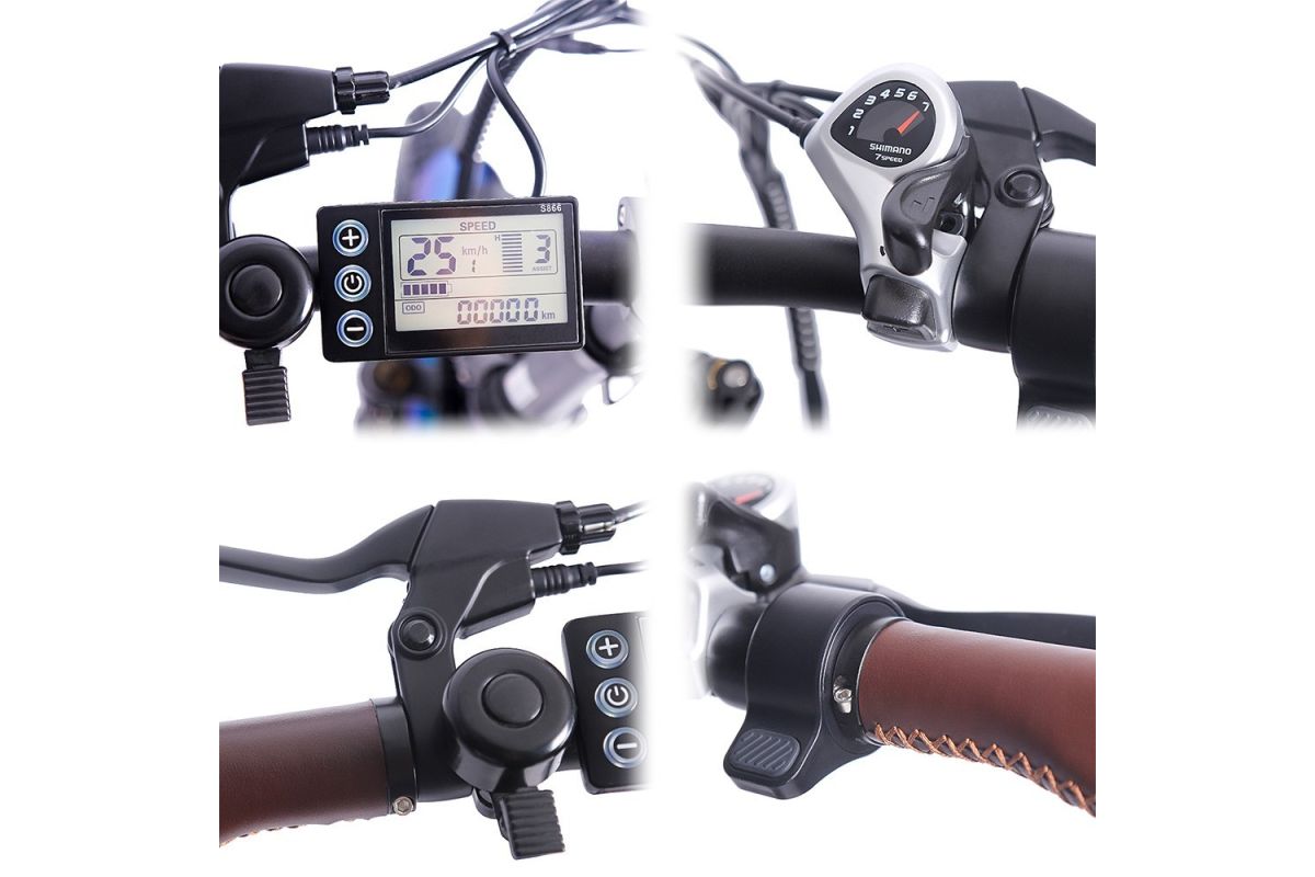 FAFREES F20 Pro Vélo Électrique 20 Pouces 25Km/h 36V 18AH 250W - Bleu Profond
