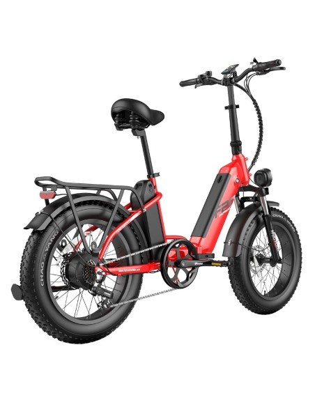 FAFREES FF20 Polar E-Bike 40Km/h 500W 48V 20,8Ah Double Batterie Rouge