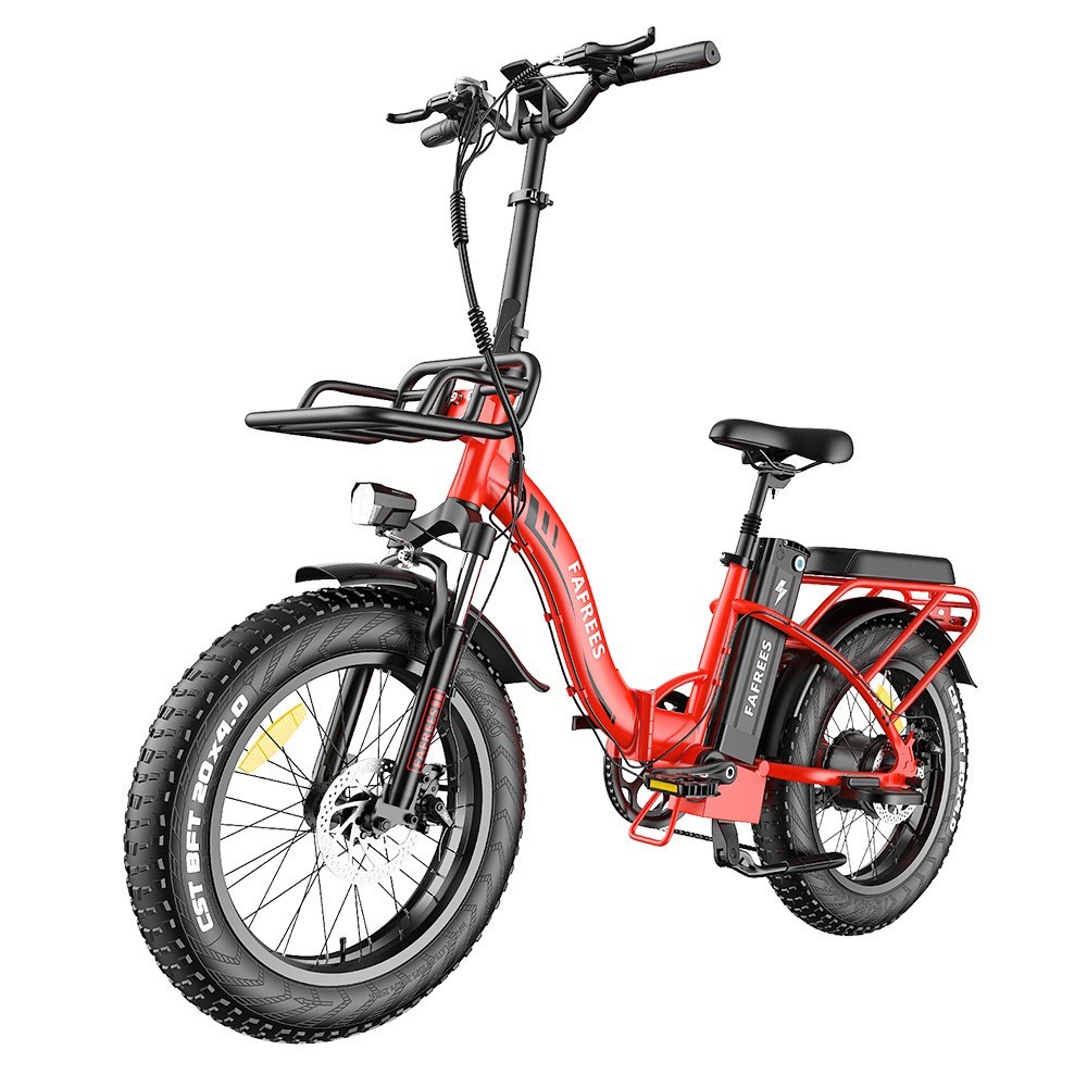 FAFREES F20 Max Vélo Électrique 20po 25Km/h 48V 22.5AH 500W Moteur Rouge