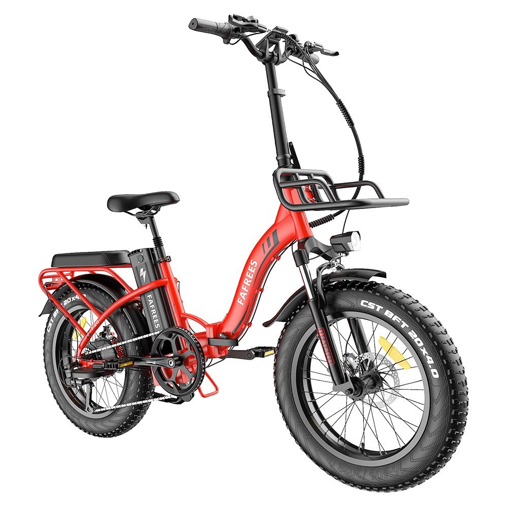 FAFREES F20 Max Vélo Électrique 20po 25Km/h 48V 22.5AH 500W Moteur Rouge 2