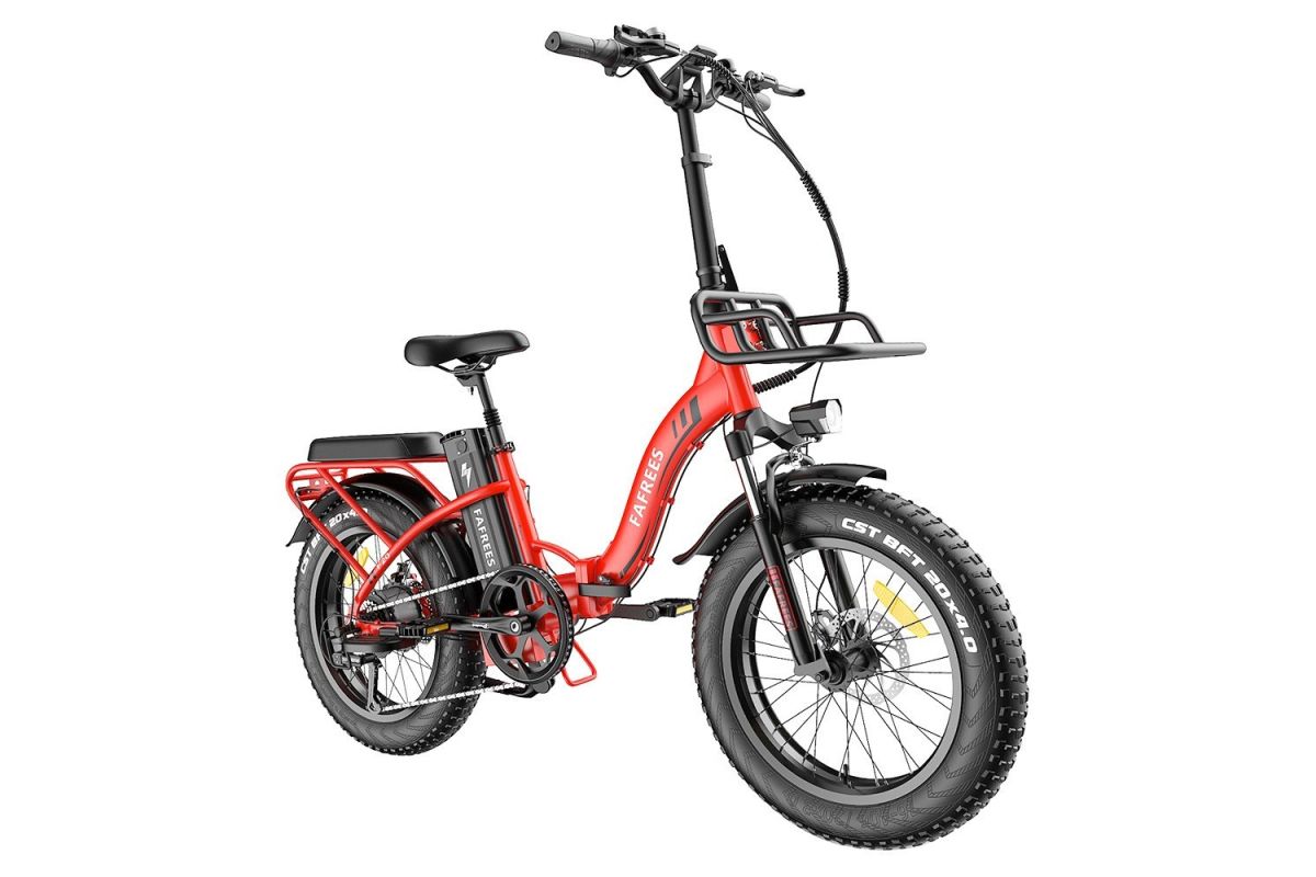 FAFREES F20 Max Vélo Électrique 20po 25Km/h 48V 22.5AH 500W Moteur Rouge