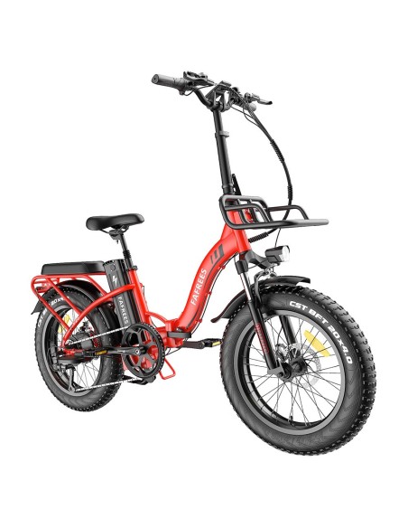 FAFREES F20 Max Vélo Électrique 20po 25Km/h 48V 22.5AH 500W Moteur Rouge