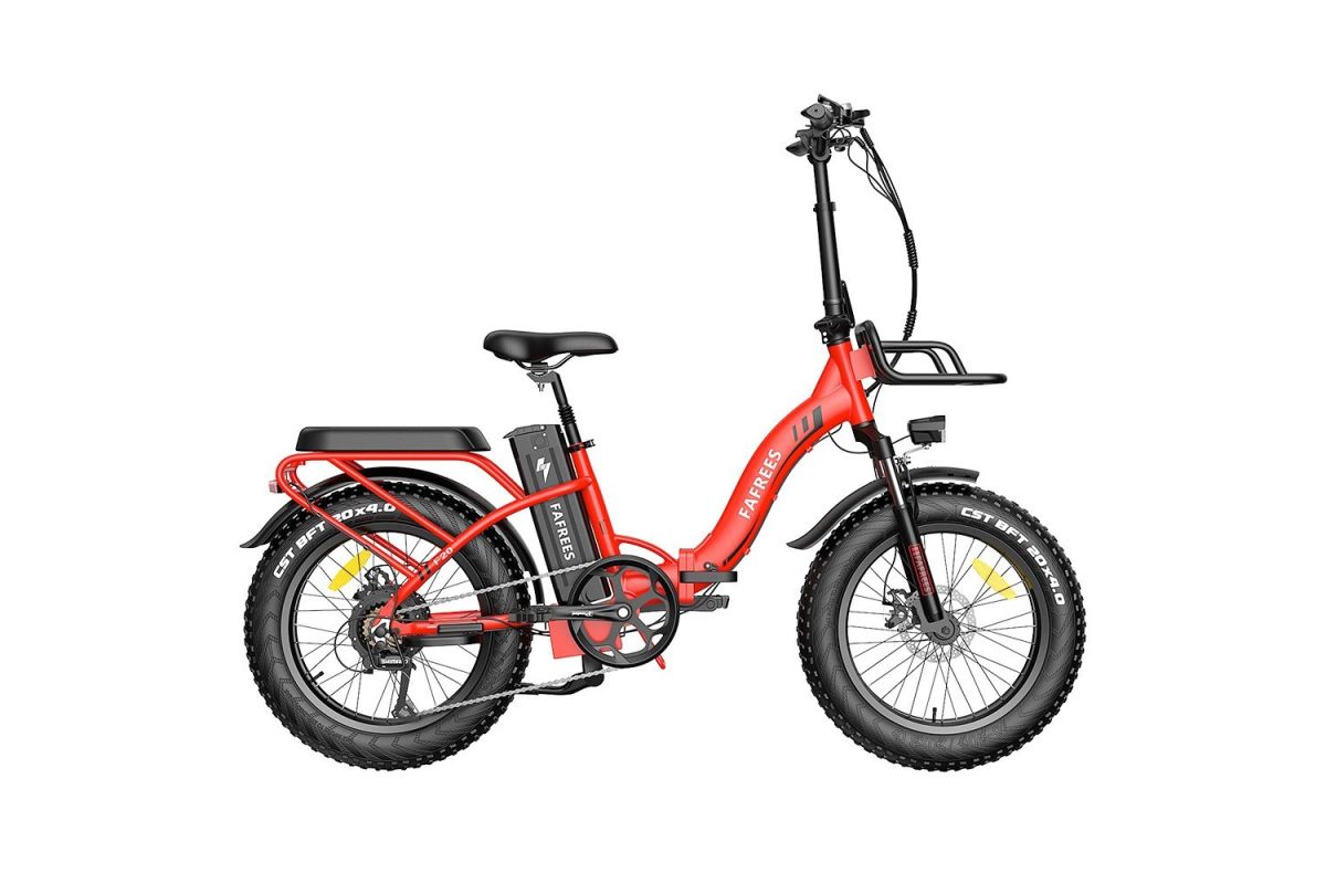 FAFREES F20 Max Vélo Électrique 20po 25Km/h 48V 22.5AH 500W Moteur Rouge