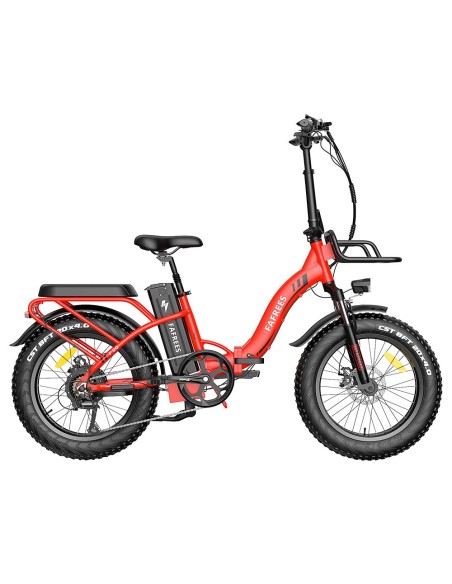 FAFREES F20 Max Vélo Électrique 20po 25Km/h 48V 22.5AH 500W Moteur Rouge