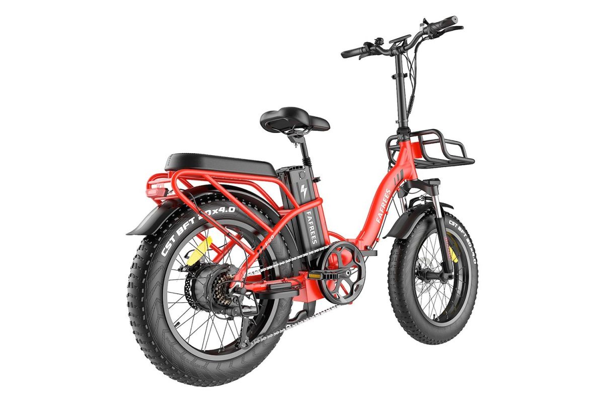 FAFREES F20 Max Vélo Électrique 20po 25Km/h 48V 22.5AH 500W Moteur Rouge