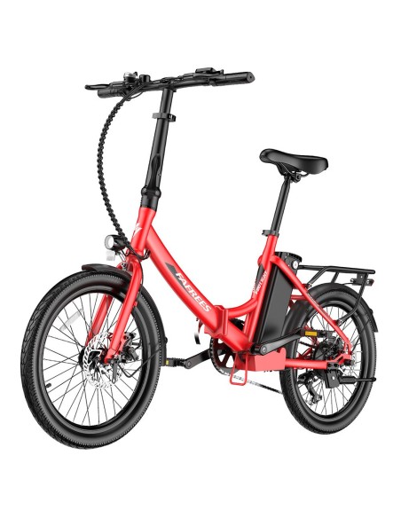 FAFREES F20 Light E-bike 20 Pouces 250W 36V 14.5AH 25Km/h Vitesse Rouge