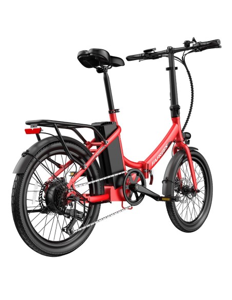 FAFREES F20 Light E-bike 20 Pouces 250W 36V 14.5AH 25Km/h Vitesse Rouge