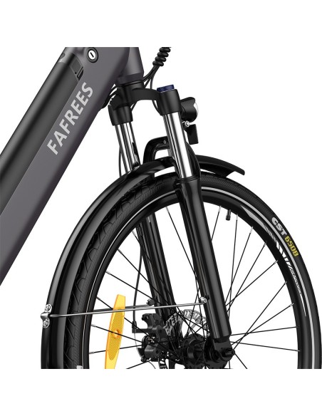 FAFREES F28 Pro Vélo électrique 27.5 * 1.75 pouces Pneus pneumatiques Noir