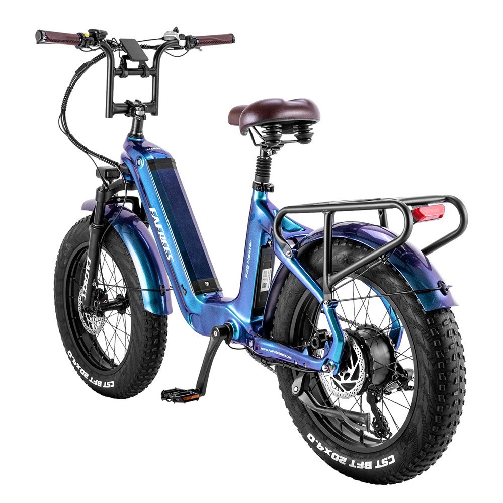 Vélo Electrique FAFREES F20 Master E-bike 20*4.0 Pneu 500W Bleu 2