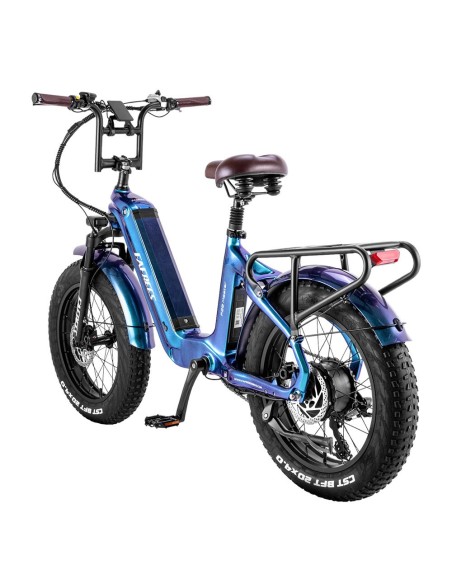 Vélo Electrique FAFREES F20 Master E-bike 20*4.0 Pneu 500W Bleu