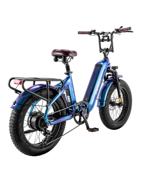 Vélo Electrique FAFREES F20 Master E-bike 20*4.0 Pneu 500W Bleu