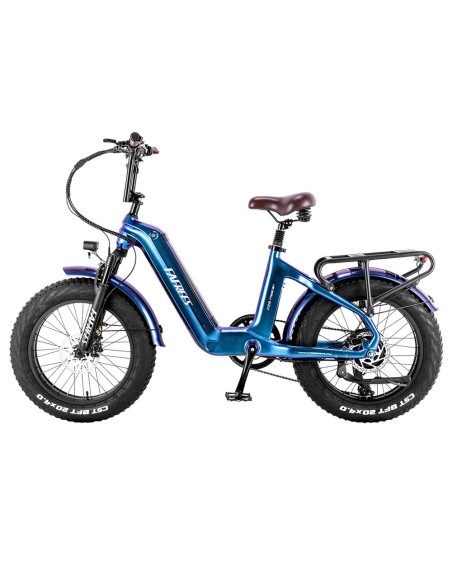 Vélo Electrique FAFREES F20 Master E-bike 20*4.0 Pneu 500W Bleu