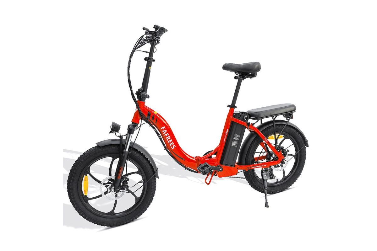 Vélo électrique FAFREES F20 Vélo électrique à cadre pliant de 20 pouces - Rouge