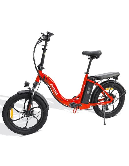 Vélo électrique FAFREES F20 Vélo électrique à cadre pliant de 20 pouces - Rouge