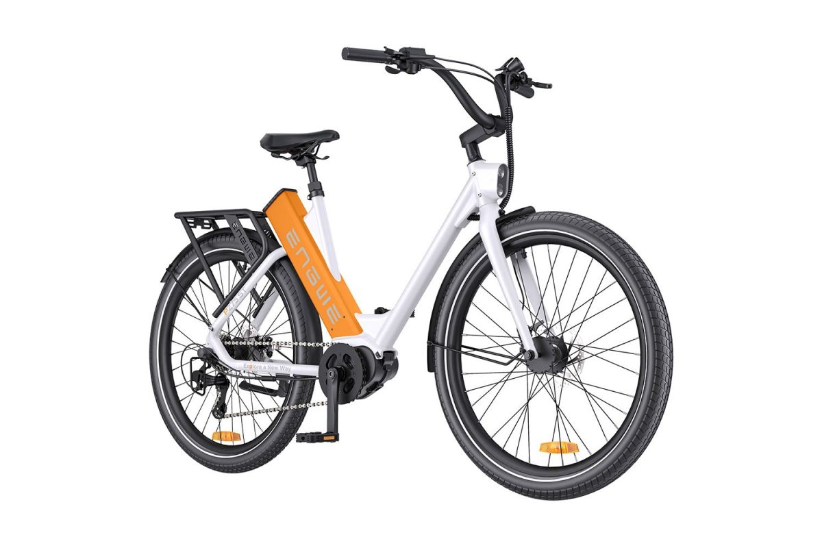 Vélo électrique ENGWE P275 St - Autonomie de 250 km - Couleur Blanc Orange