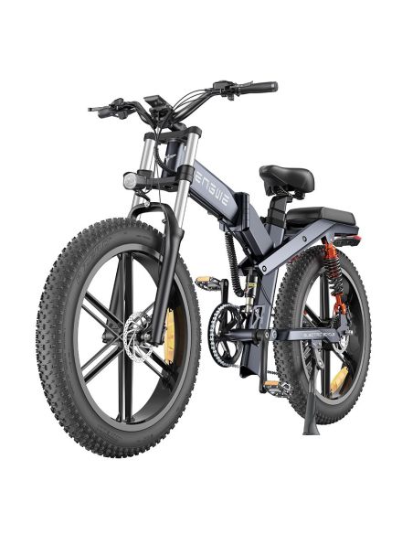 Vélo Électrique ENGWE X26 - 1000W - 50 km/h - Pneus 26 Pouces - Double Batterie 48V 29.2Ah - Couleur Gris