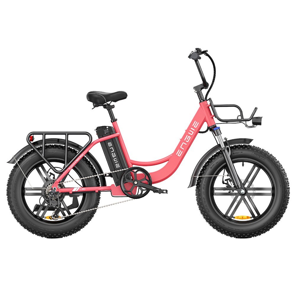 ENGWE L20 Vélo électrique 250W Pneu 20 * 4.0 pouces de montagne Rose