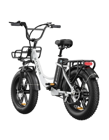 ENGWE L20 Vélo électrique 250W Pneu 20 * 4.0 pouces de montagne Blanc