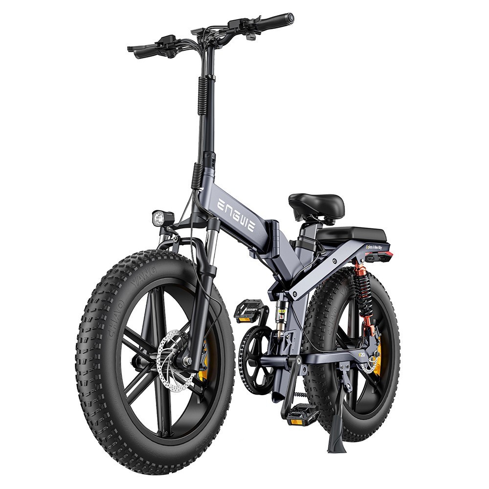 Vélo Électrique ENGWE X20 - Moteur 750W, Vitesse 42 km/h, Pneus 20 pouces, Double Batterie 22.2Ah - Gris 2