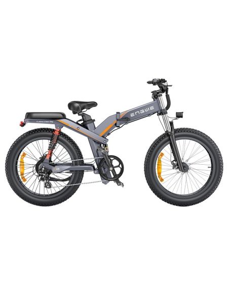 Vélo Électrique ENGWE X24 - 1000W - 50 km/h - Pneus 24 Pouces - Double Batterie 48V 29.2Ah - Couleur Gris