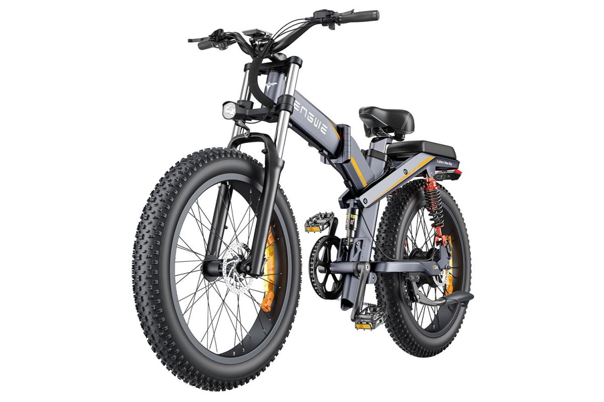 Vélo Électrique ENGWE X24 - 1000W - 50 km/h - Pneus 24 Pouces - Double Batterie 48V 29.2Ah - Couleur Gris