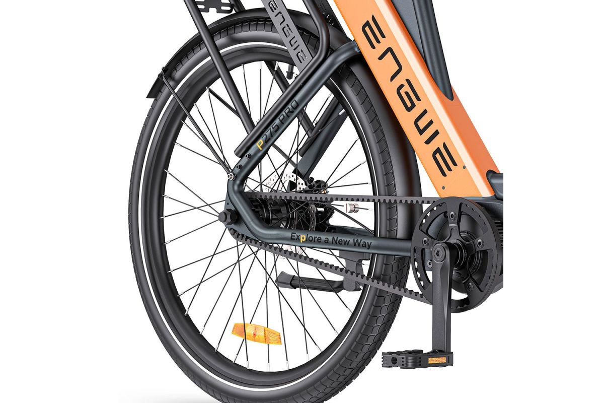 Vélo électrique ENGWE P275 Pro - Autonomie de 250 km - Couleur Noir Orange