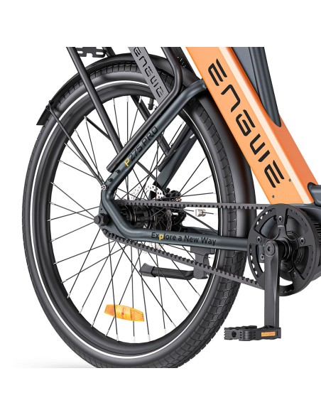 Vélo électrique ENGWE P275 Pro - Autonomie de 250 km - Couleur Noir Orange