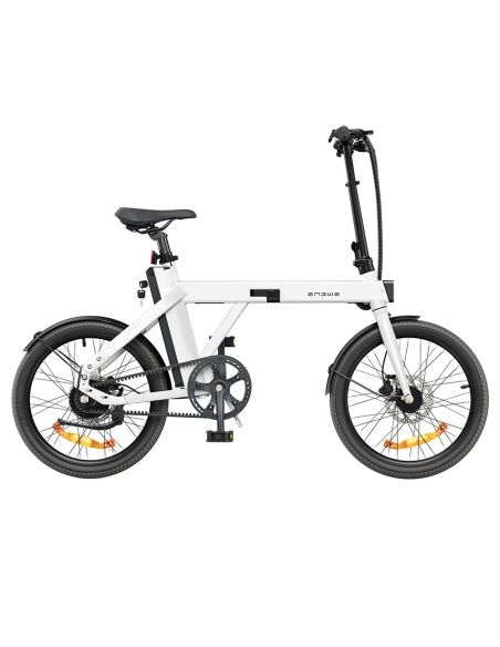 Vélo électrique ENGWE P20 Blanc avec Capteur de couple plus Ceinture en carbone 100KM d'autonomie