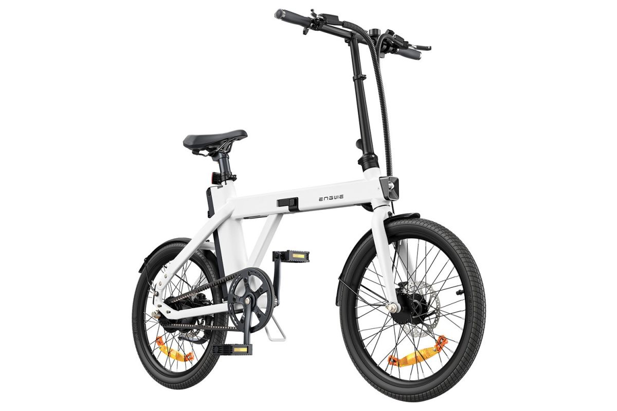 Vélo électrique ENGWE P20 Blanc avec Capteur de couple plus Ceinture en carbone 100KM d'autonomie