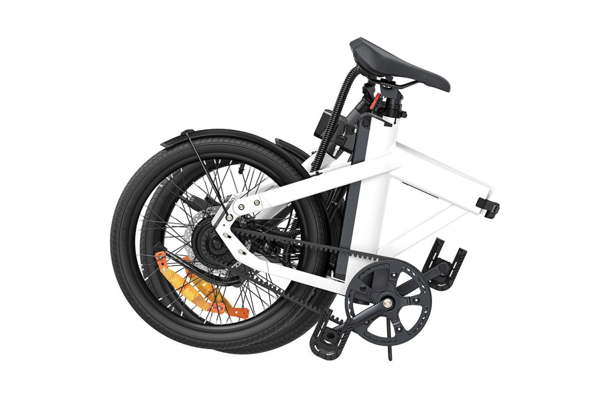 Vélo électrique ENGWE P20 Blanc avec Capteur de couple plus Ceinture en carbone 100KM d'autonomie