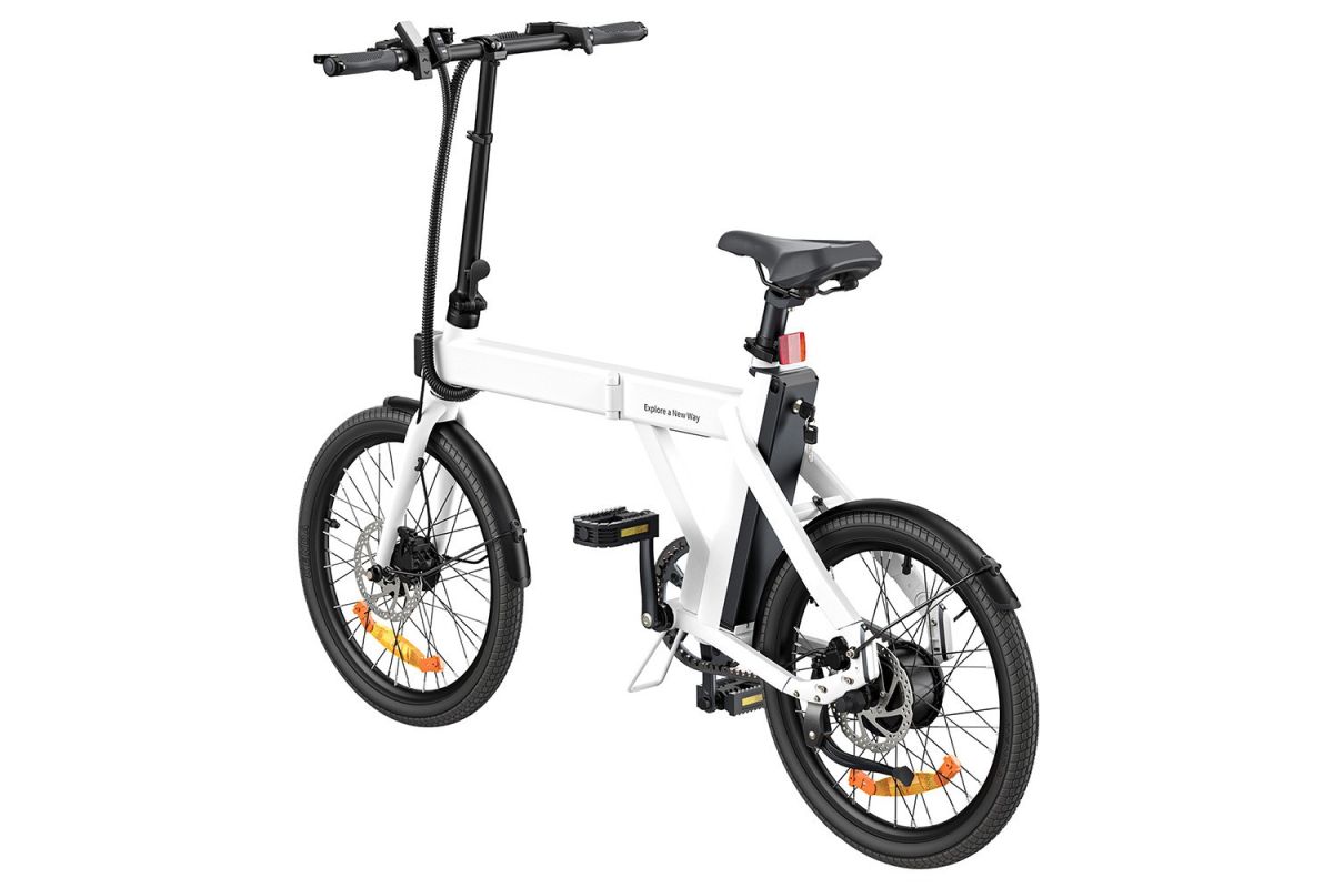 Vélo électrique ENGWE P20 Blanc avec Capteur de couple plus Ceinture en carbone 100KM d'autonomie