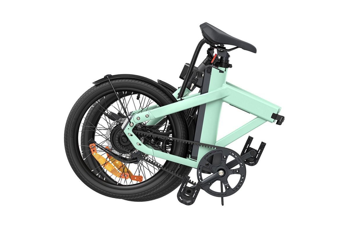 Vélo électrique ENGWE P20 Vert avec Capteur de couple plus Ceinture en carbone 100KM d'autonomie