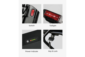 Porte bagage avec batterie 13AH pour le ENGWE EP2 Pro 2