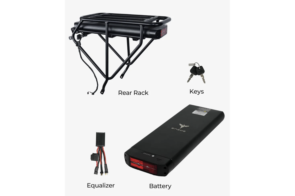 Porte bagage avec batterie 13AH pour le ENGWE EP2 Pro