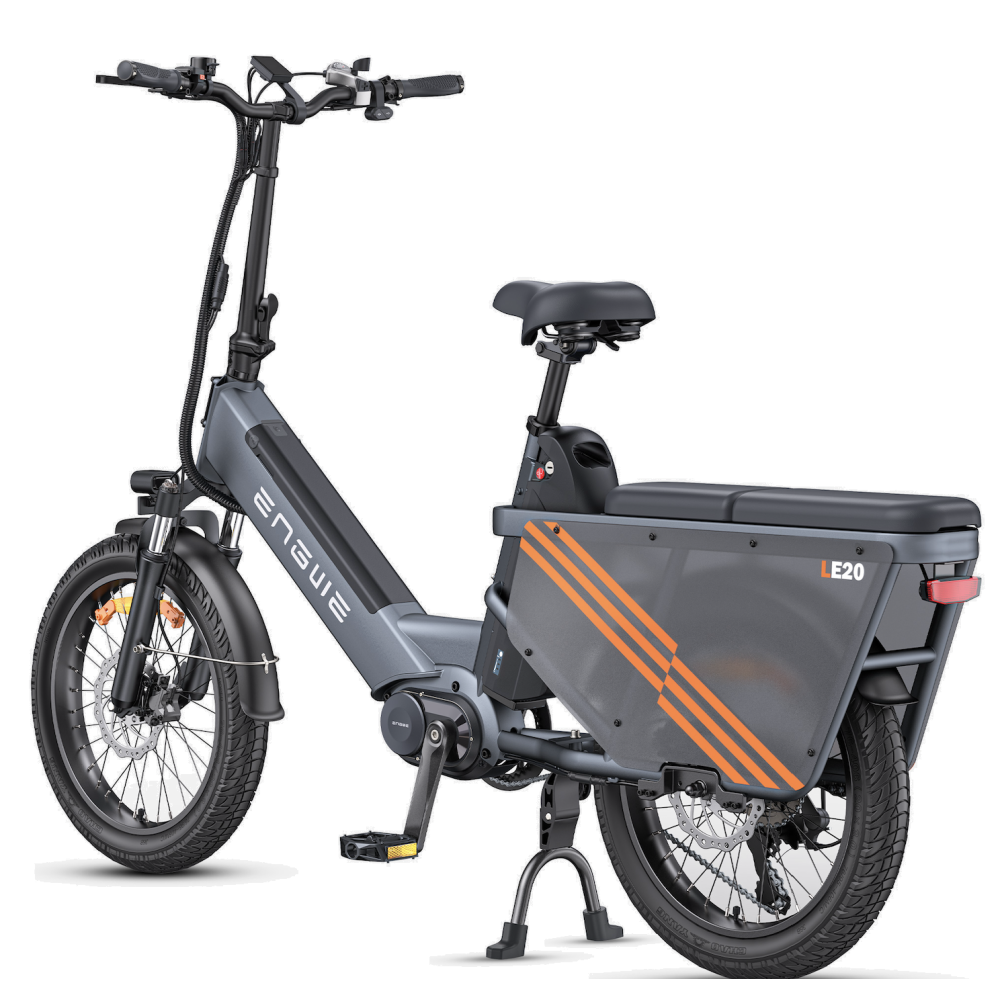 Vélo Cargo Électrique ENGWE LE20 Gris 250W 1 Batterie 19.2AH