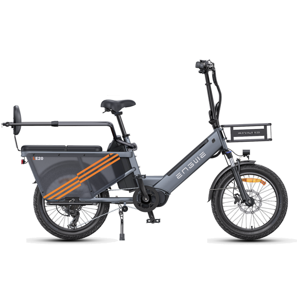 Vélo Cargo Électrique ENGWE LE20 Bleu 250W 2 Batteries 38.4AH