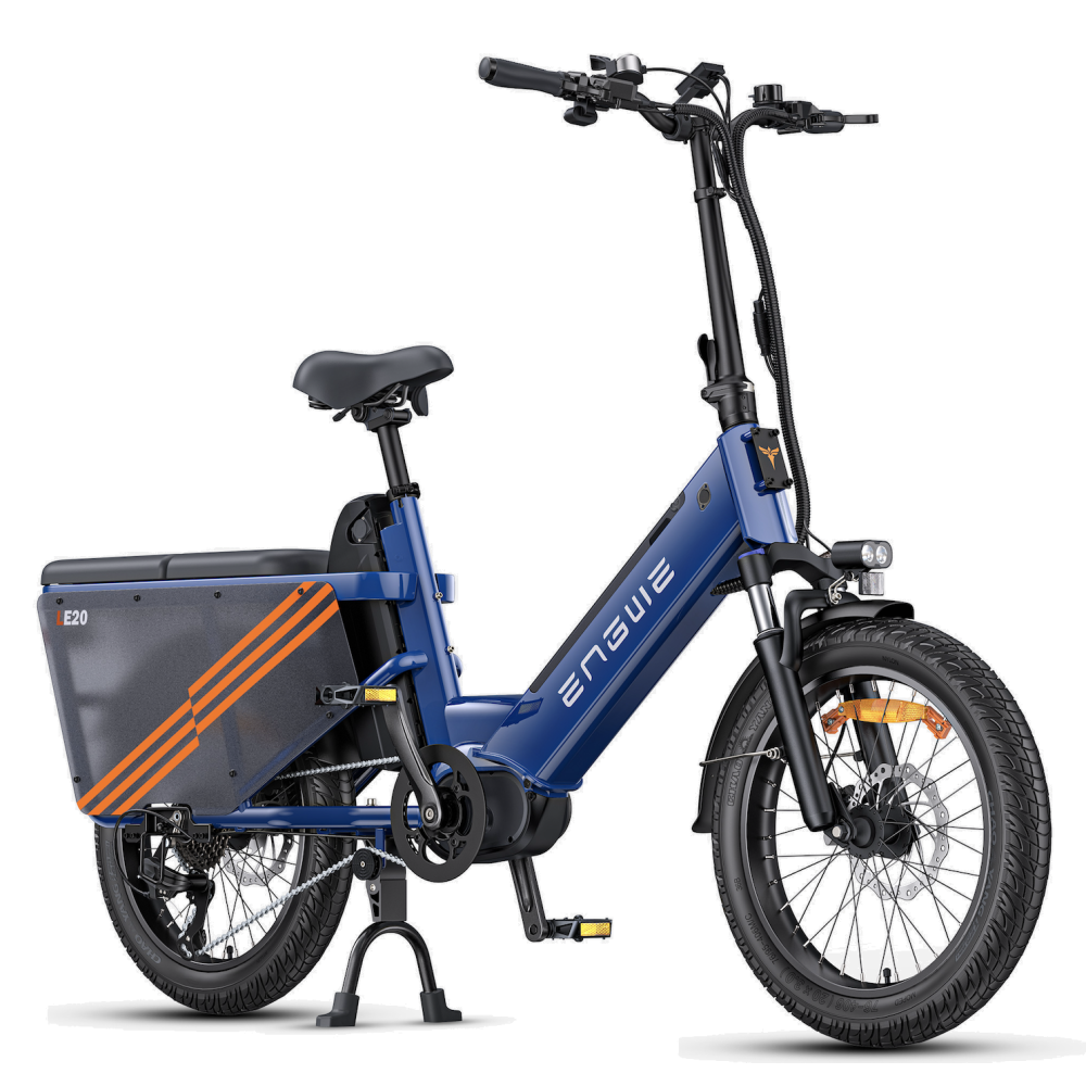 Vélo Cargo Électrique ENGWE LE20 Gris 250W 2 Batteries 38.4AH