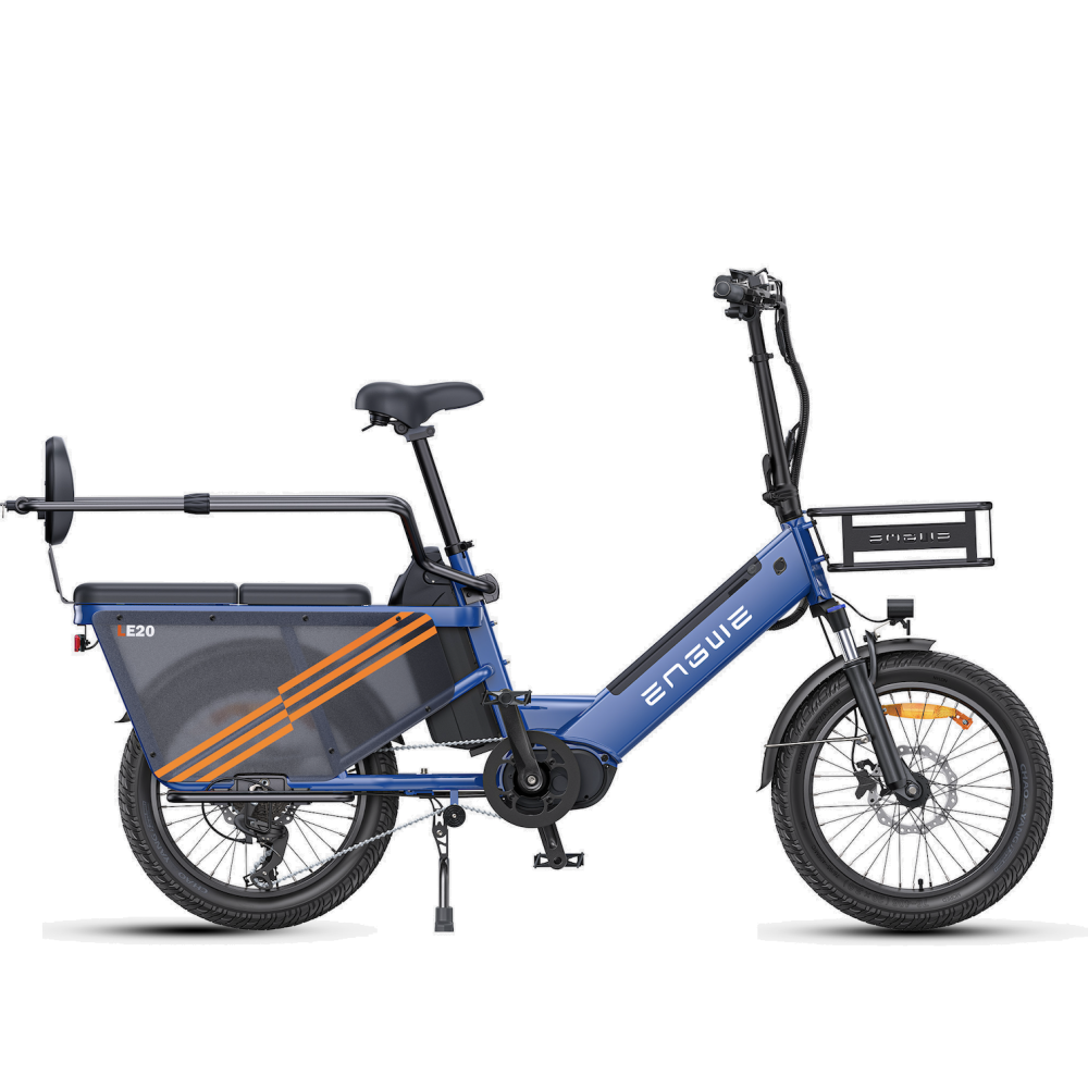 Vélo Cargo Électrique ENGWE LE20 Bleu VERSION CHARGEMENT 250W 1 Batterie 19.2AH 2