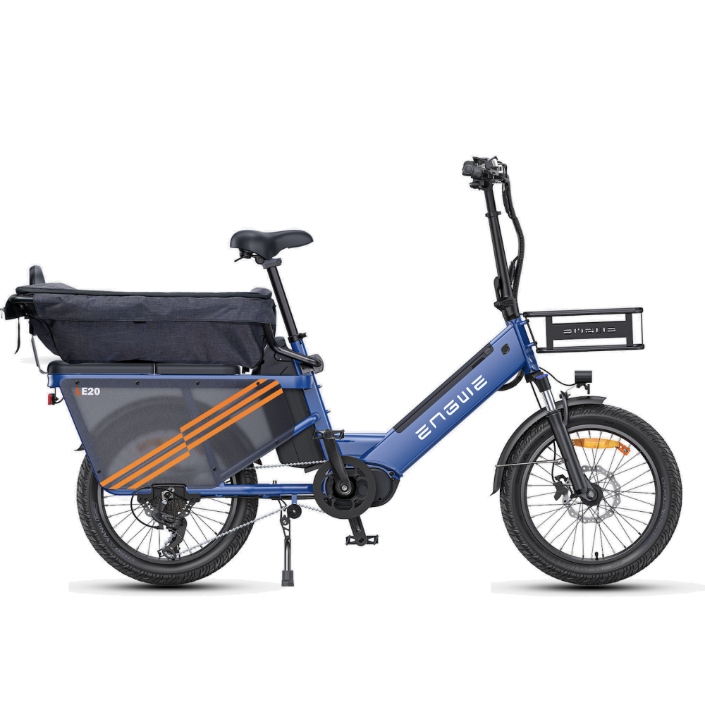 Vélo Cargo Électrique ENGWE LE20 VERSION CHARGEMENT Bleu 250W 2 Batteries 38.4AH 2